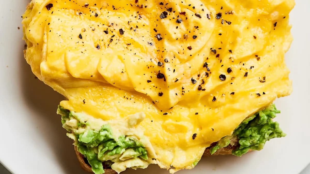 Creamy, Custardy Folded Eggs