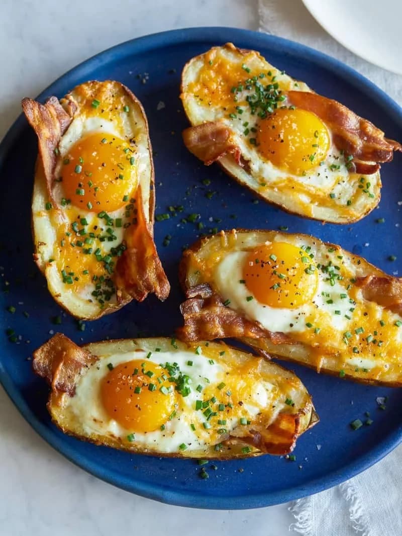 Twice Baked Breakfast Potatoes