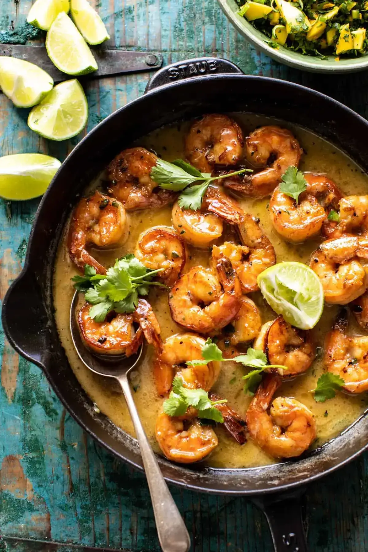 20 Minute Honey Garlic Butter Shrimp in Coconut Milk