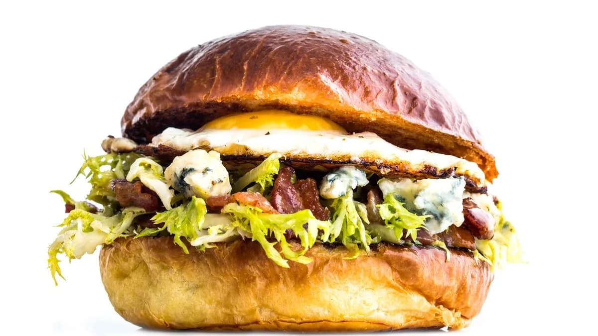 Bacon and Egg Lyonnaise Sandwich