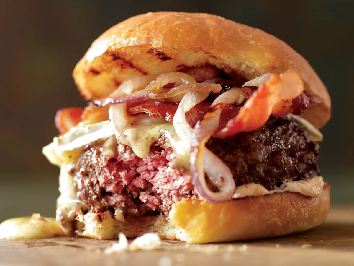 Bacon Burgers on Brioche Buns