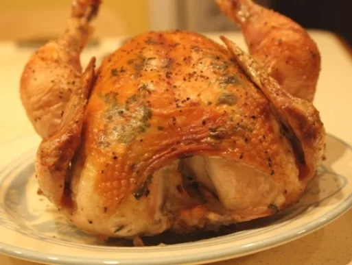 Bacon Fat Roasted Chicken