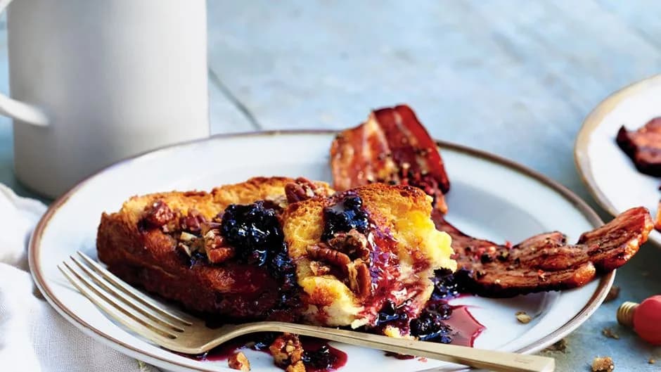 Baked French Toast with Pecan Crumble