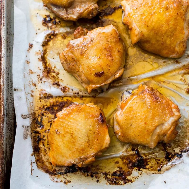 Baked Sriracha Chicken Thighs