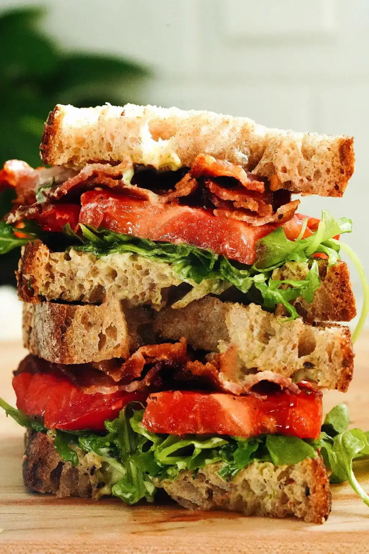 BAT Sandwich with Lemon-Basil Mayonnaise
