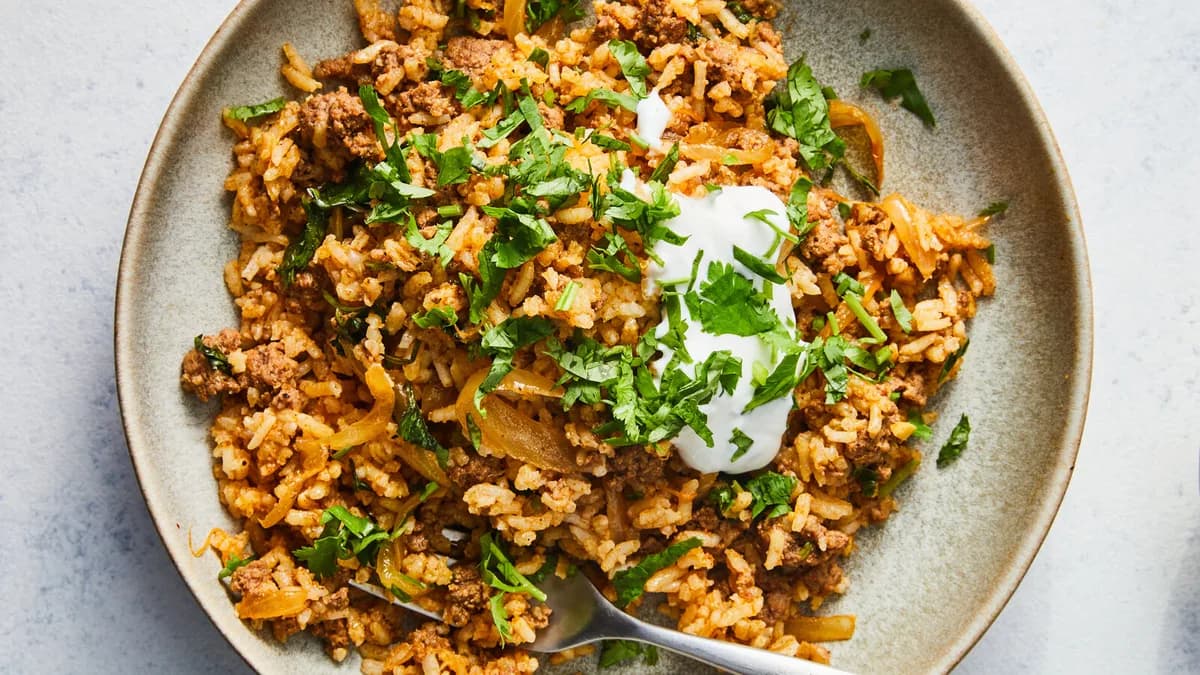 Beef Biryani with Cumin Raita