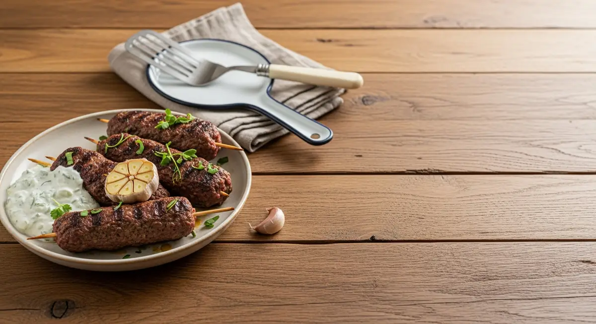 Beef Kofta Kababs with Tzatziki