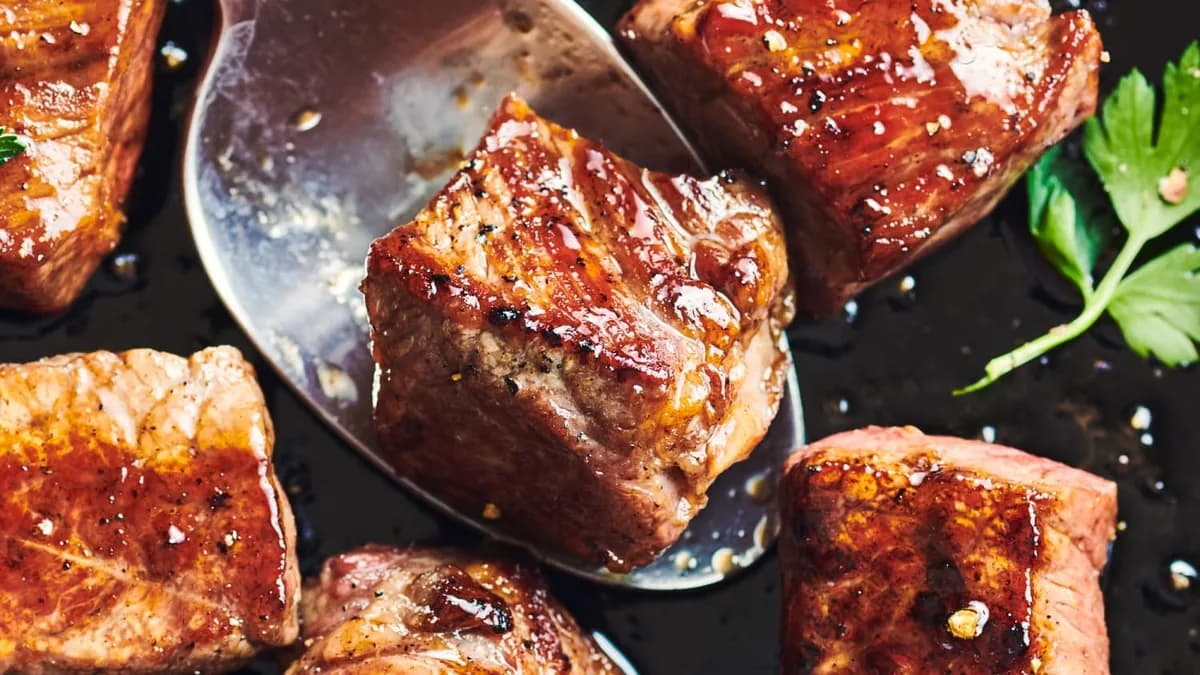 Brown Sugar Bourbon Steak Bites