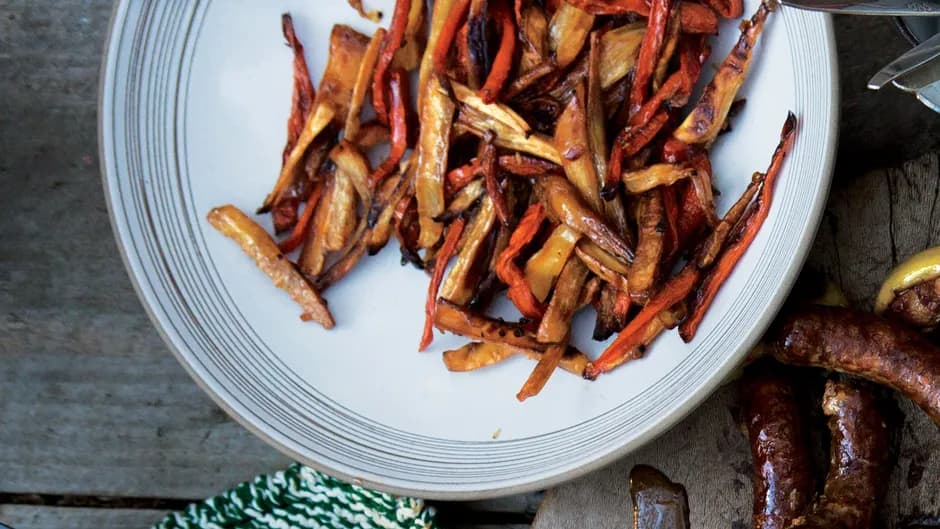 "Burnt" Carrots and Parsnips