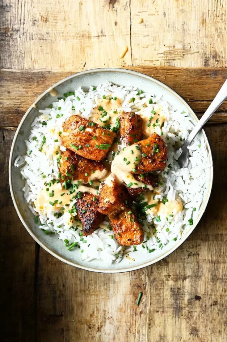 Cajun Bang Bang Salmon Bowls