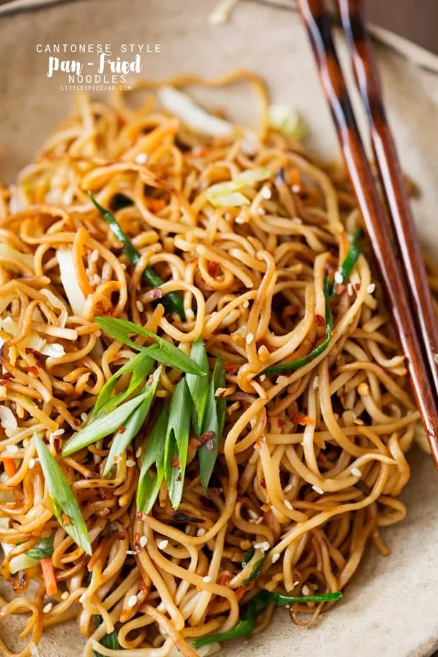 Cantonese-Style Pan-Fried Noodles