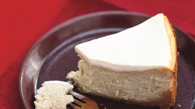 Chai-Spiced Cheesecake with Ginger Crust