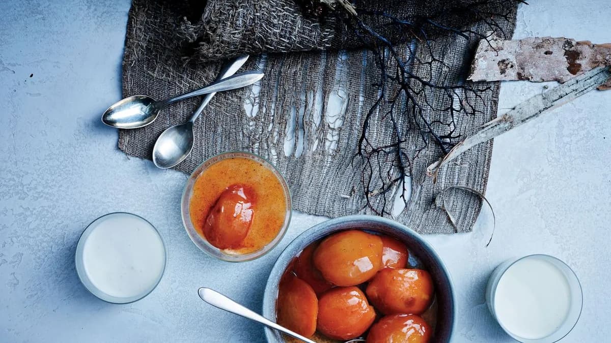 Chamomile Panna Cotta with Quince