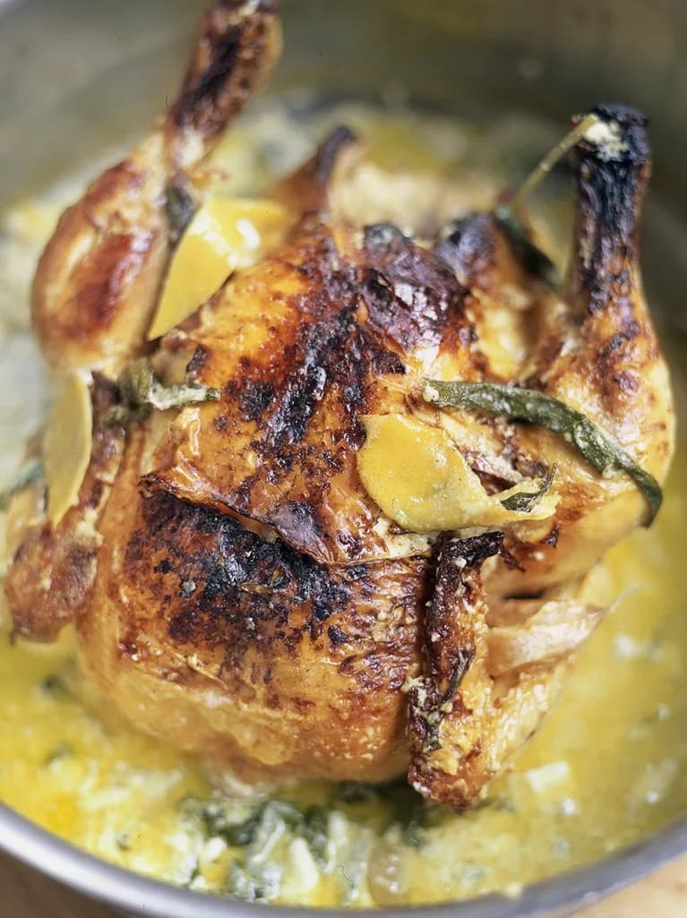 Chicken in milk