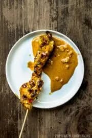 Chicken Satay Recipe with Peanut Sauce