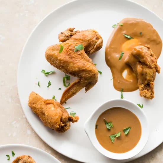 Chicken Wings with Peanut Sauce