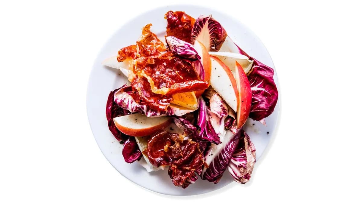 Chicory-Apple Salad with Brown Butter Dressing