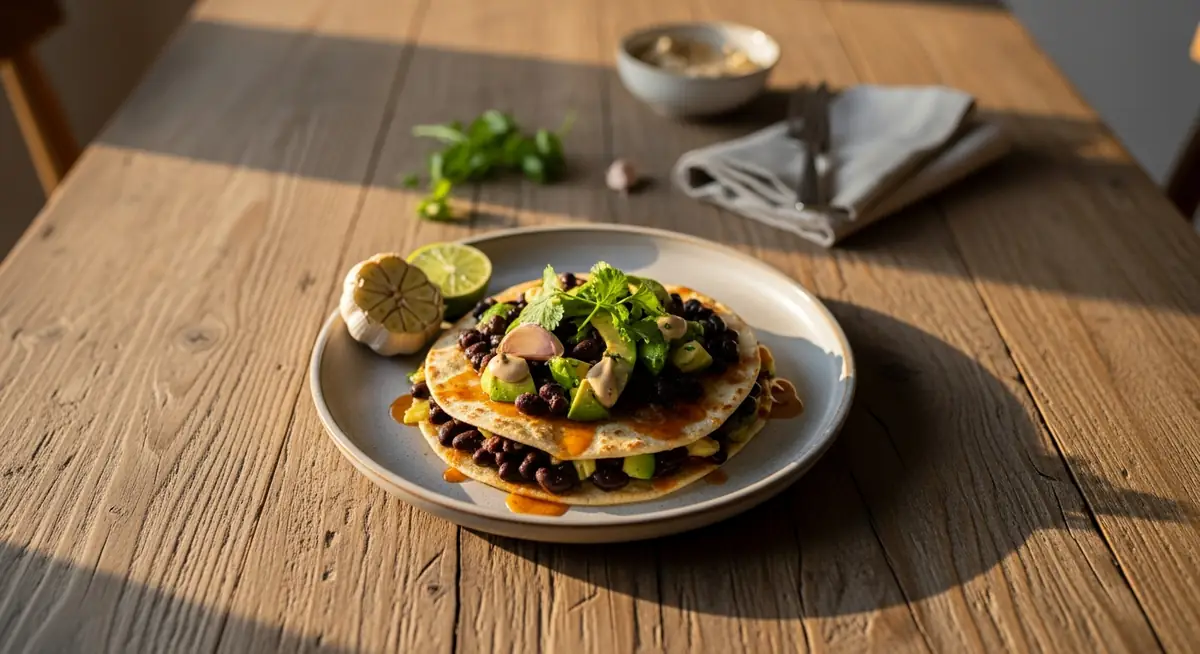 Chipotle Black Bean and Avocado Quesadillas