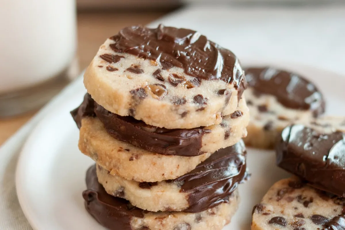 Chocolate Chip and Toffee Shortbread Cookies