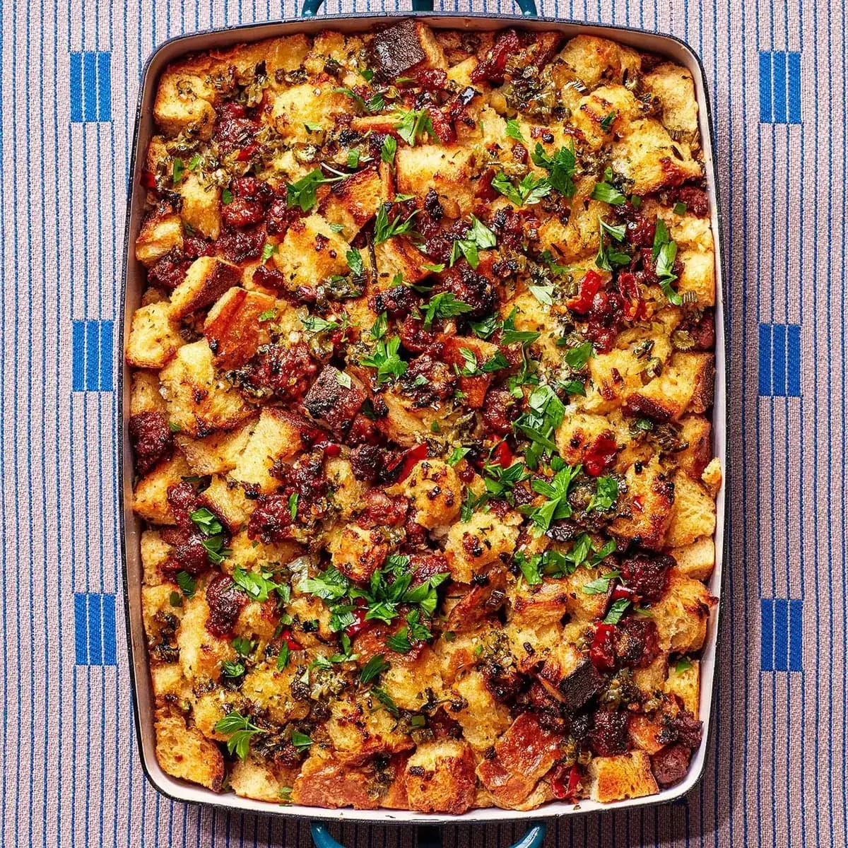 Chorizo and Calabrian Chile Stuffing