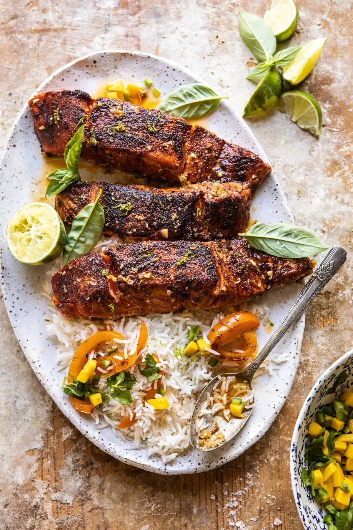 Cilantro Lime Salmon with Mango Salsa