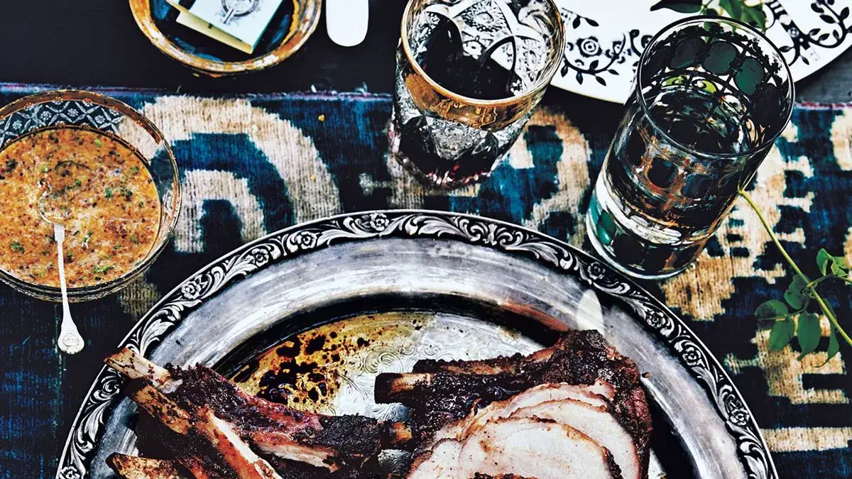 Citrus-Brined Pork Loin with Peach Mustard