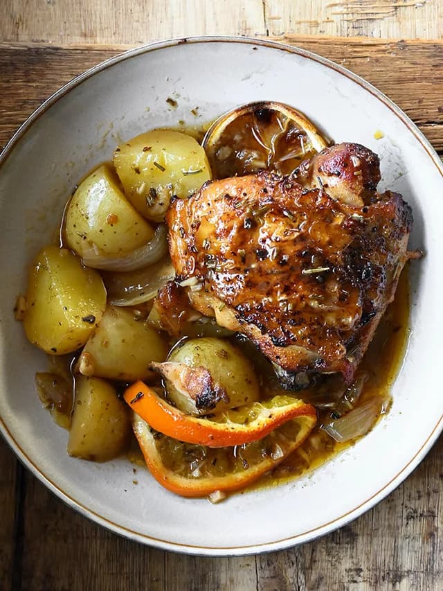 Citrus Chicken and Potato Bake