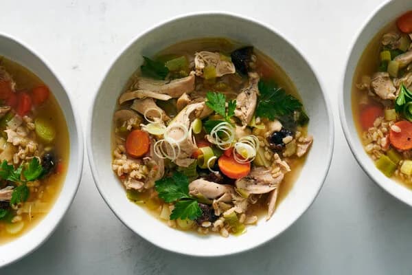 Cock-A-Leekie Soup (Scottish Chicken and Leek Soup)