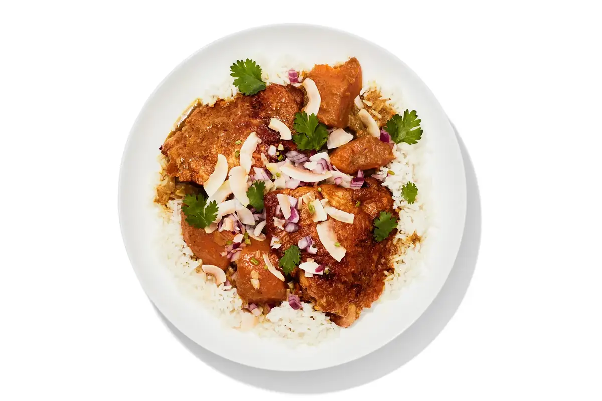 Coconut-Curry Braised Chicken Thighs