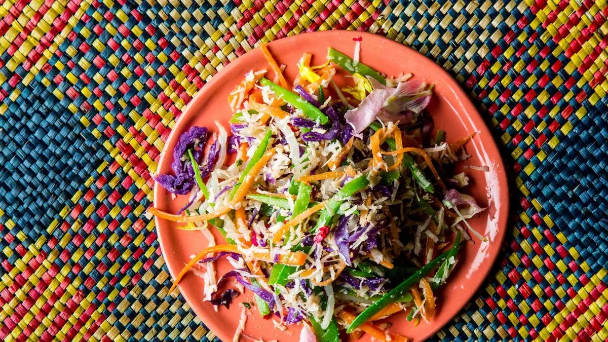Coconut-Vegetable Slaw