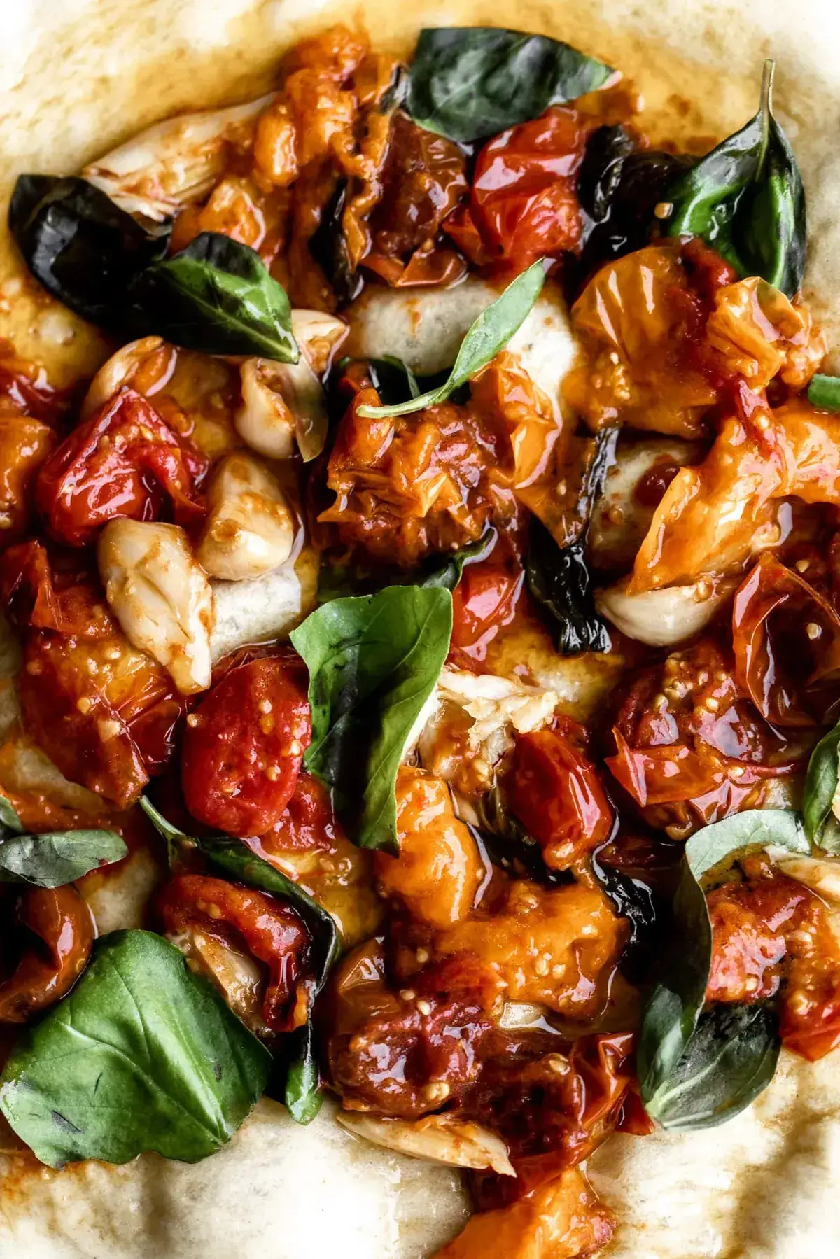 Confit Tomato Pizza with Burrata