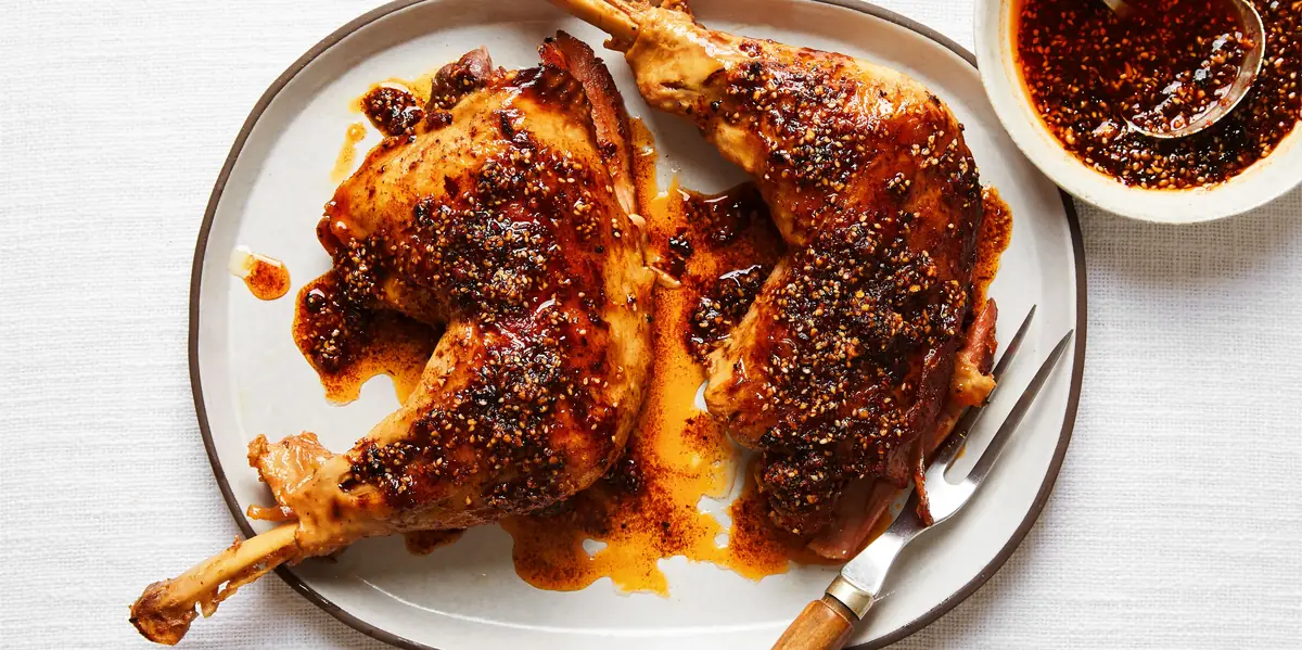 Confit Turkey with Chiles and Garlic