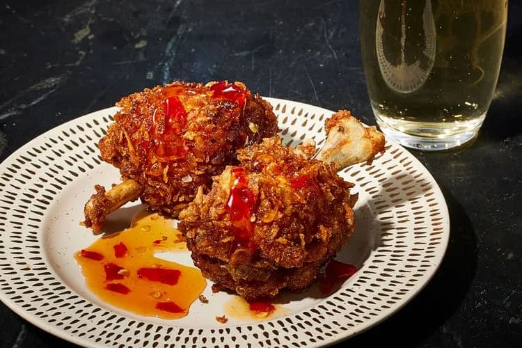 Cornflake-Crusted Fried Chicken Drumettes