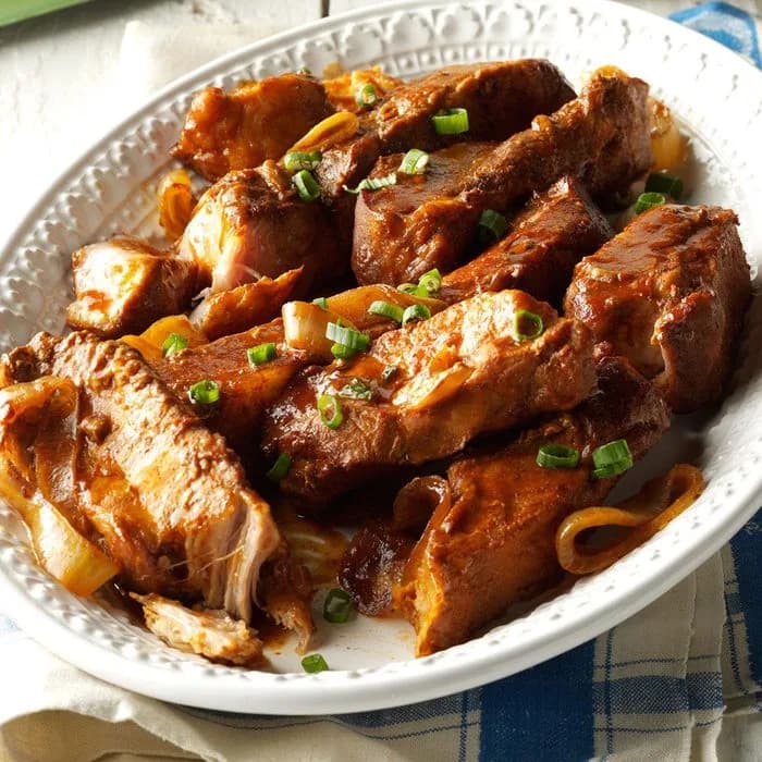 Country-Style Ribs with Apple-Bourbon Barbecue Sauce