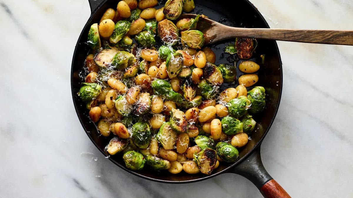 Crisp Gnocchi with Brussels Sprouts and Brown Butter