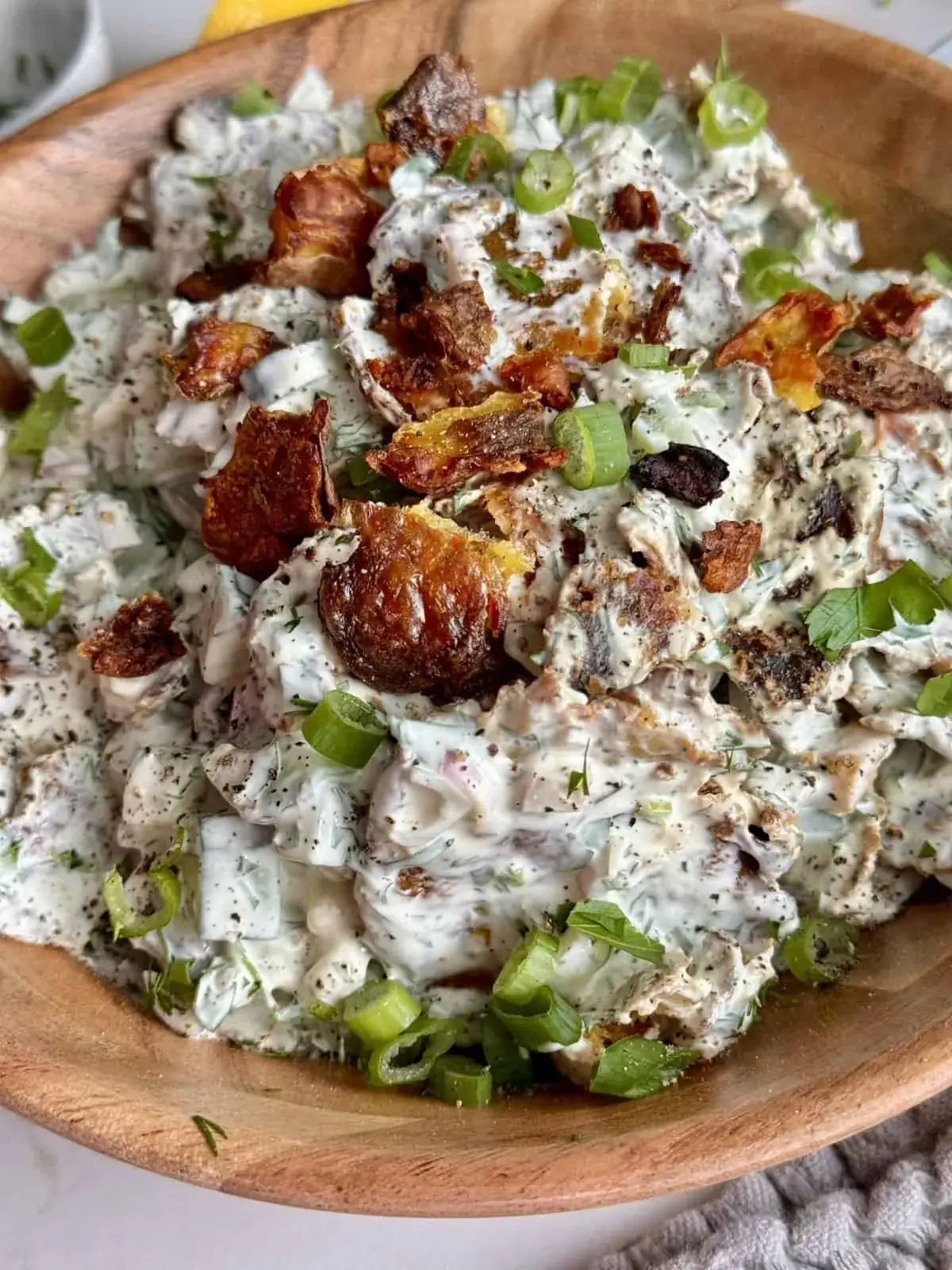 Crispy Smashed Potato Salad