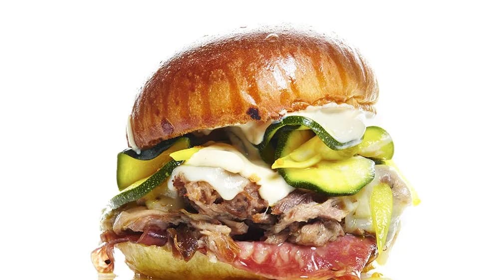 Cuban Sandwich with Zucchini Pickles