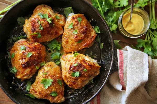 Deviled Chicken Thighs