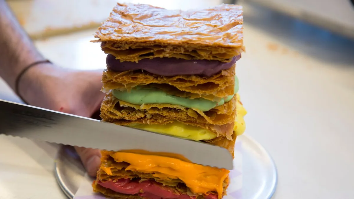Dominique Ansel's Rainbow Mille-Feuille