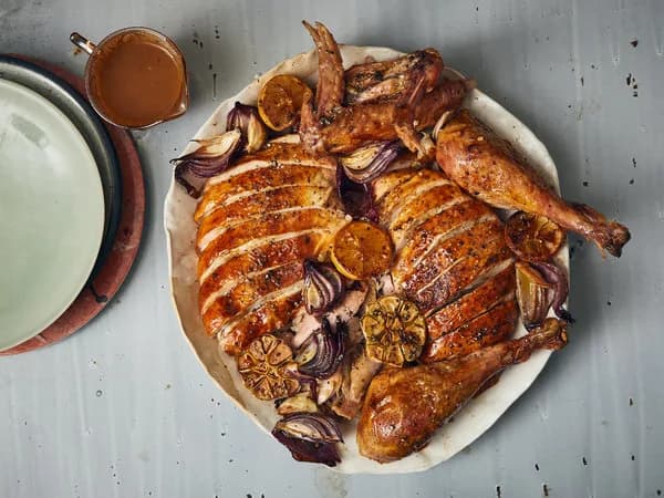 Dry-Brined Turkey with Sheet-Pan Gravy