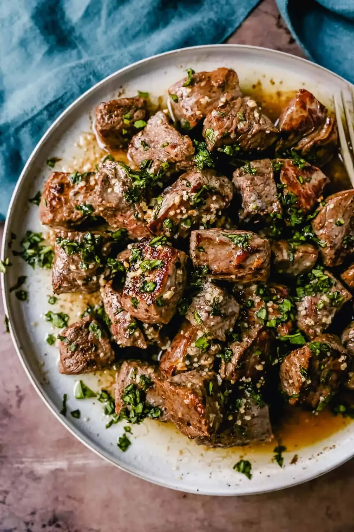 Garlic-Butter Steak Bites