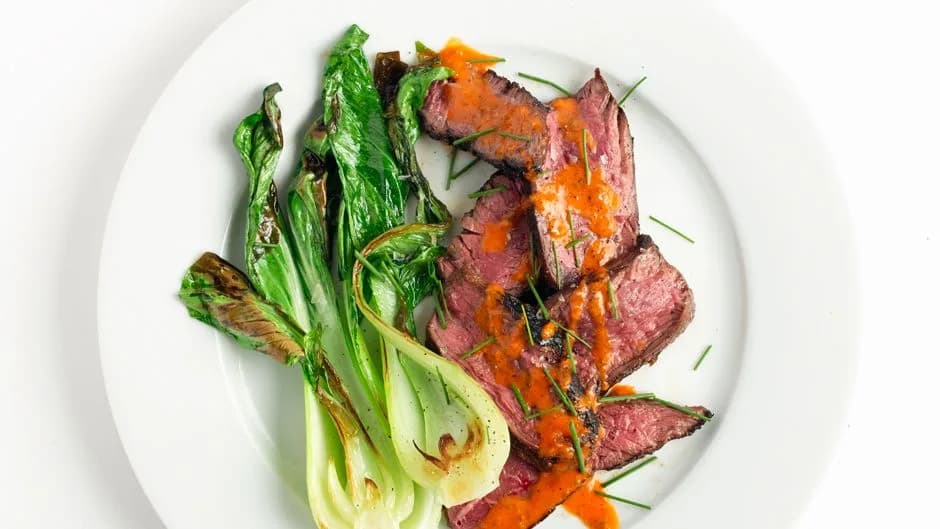 Ginger-Marinated Hanger Steak