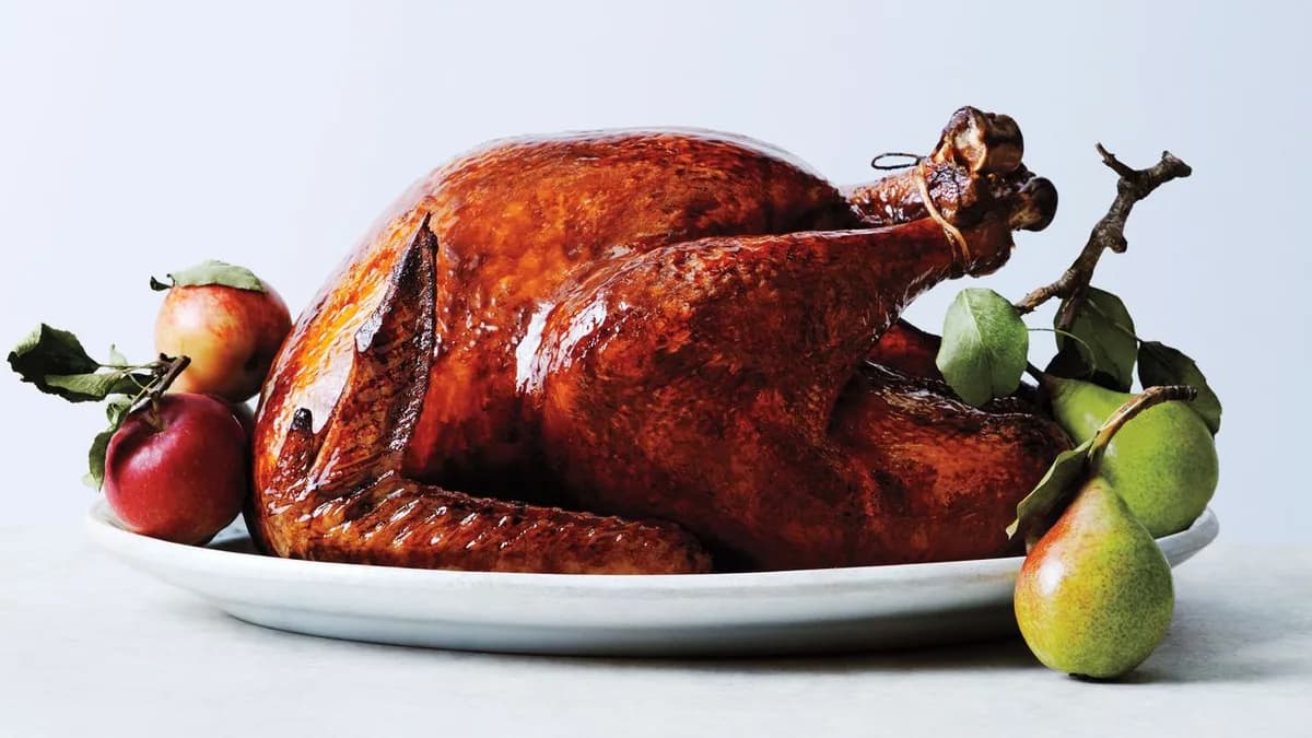 Glazed and Lacquered Roast Turkey