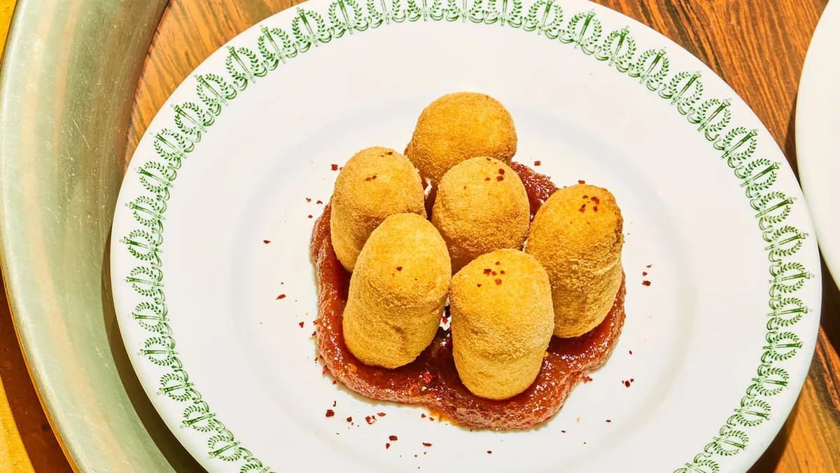 Goat Cheese Croquettes with Spiced Membrillo