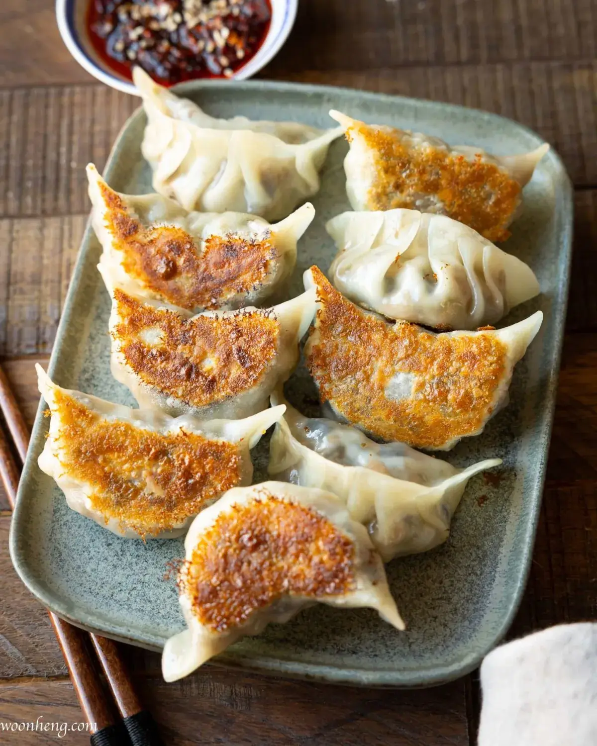 Golden Bottom Veggie Potstickers