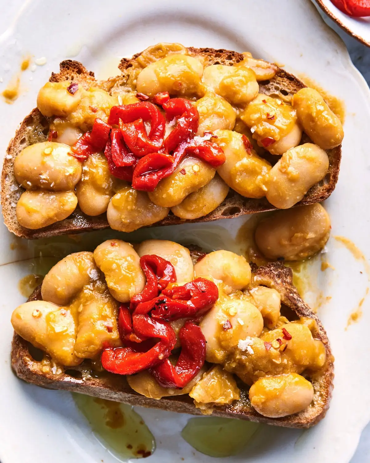 Gorgeous Gigante Beans+Toast