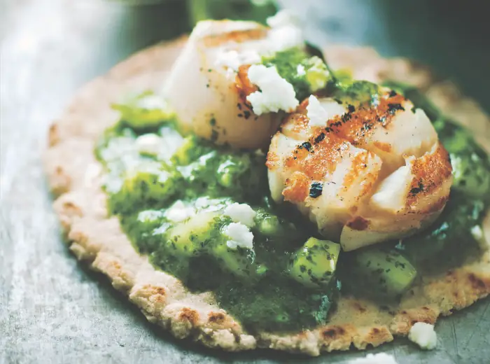 Green Scallop Tacos