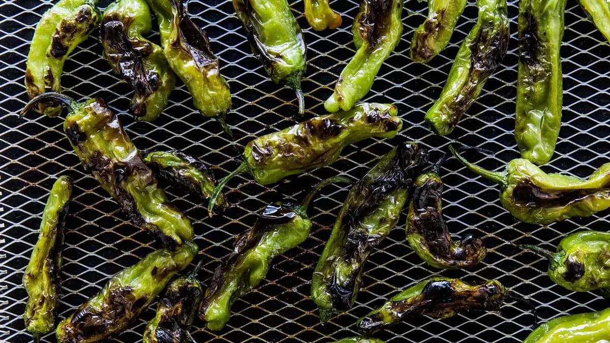 Grilled Padrón Chiles with Fish Sauce and Lime