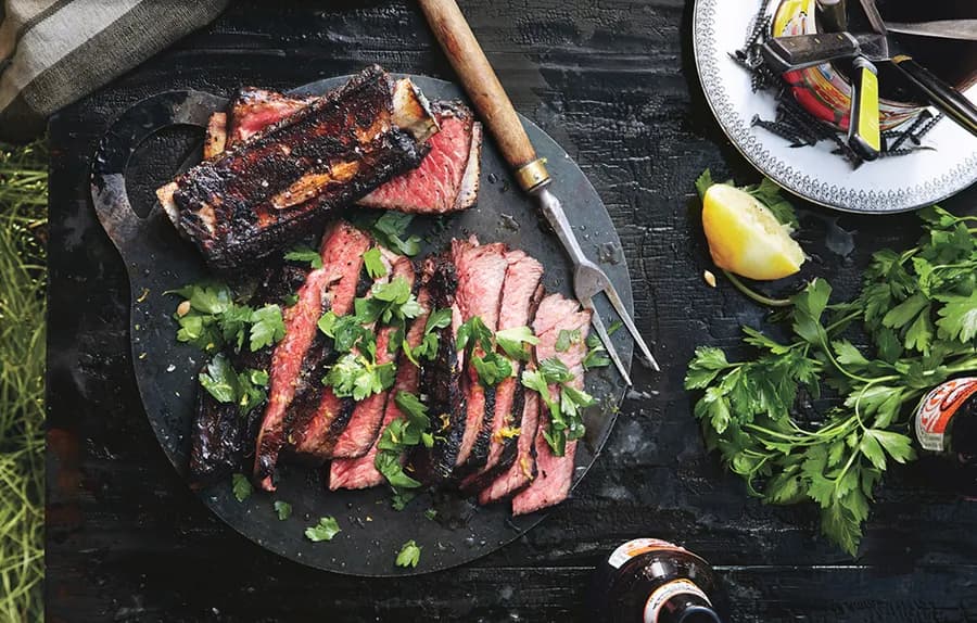 Grilled Short Ribs with Lemon and Parsley
