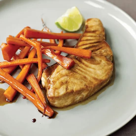 Guinness-Glazed Halibut